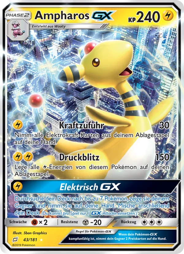 Ampharos GX (Teams Sind Trumpf #43/181)