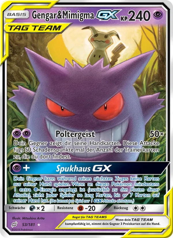 Gengar & Mimigma GX (Teams Sind Trumpf #53/181)