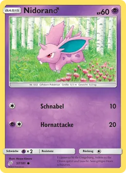 Nidoran♂ (Teams Sind Trumpf #57/181)