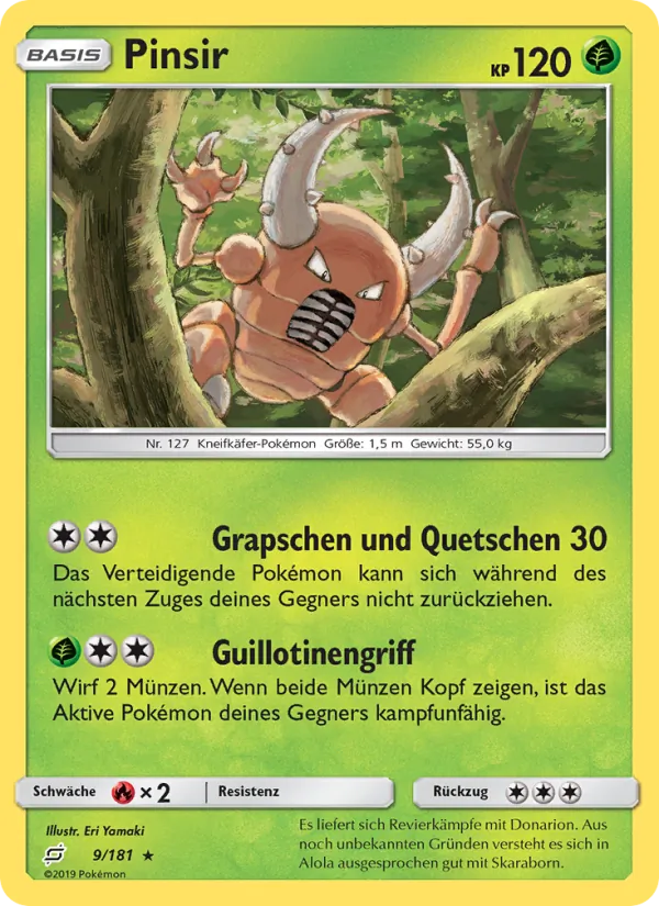 Pinsir (Teams Sind Trumpf #9/181)