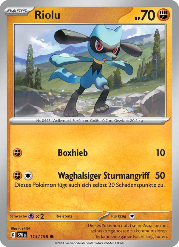 Riolu (Scarlet & Violet #113/198)