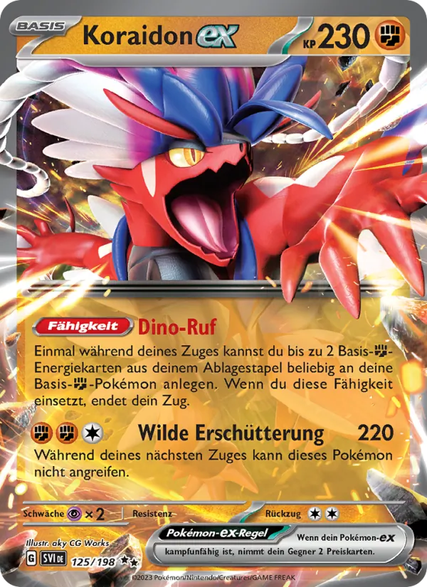 Koraidon-ex (Scarlet & Violet #125/198)