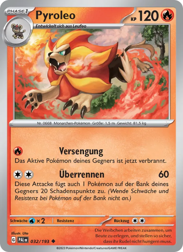 Pyroleo (Entwicklungen in Paldea #032/193)