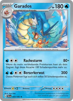 Garados (Entwicklungen in Paldea #043/193)