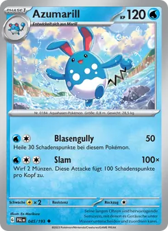 Azumarill (Entwicklungen in Paldea #045/193)