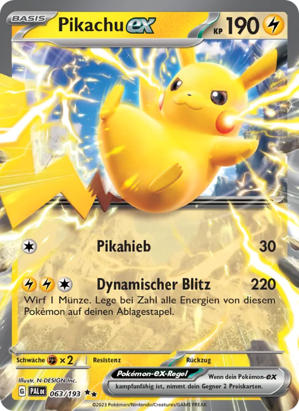 Pikachu-ex (Paldea Evolved #063/193)