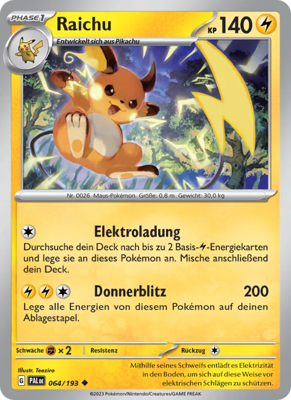 Raichu (Paldea Evolved #064/193)