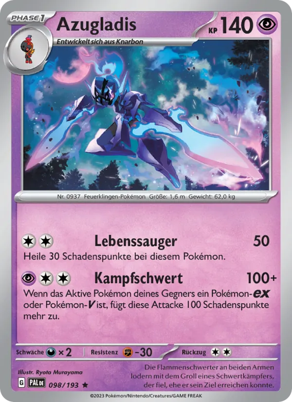 Azugladis (Paldea Evolved #098/193)