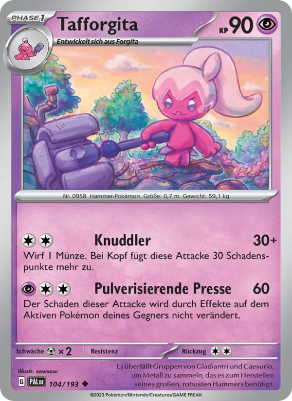 Tafforgita (Entwicklungen in Paldea #104/193)