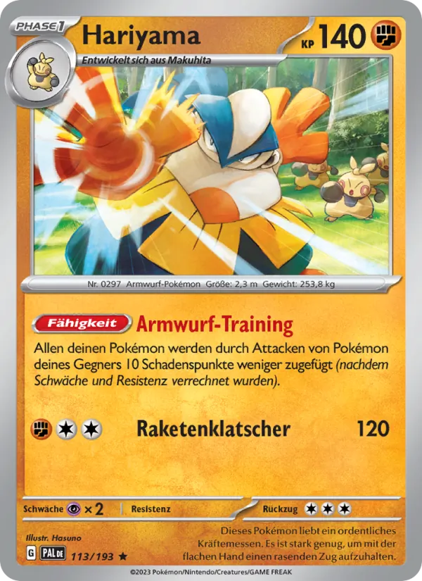 Hariyama (Paldea Evolved #113/193)