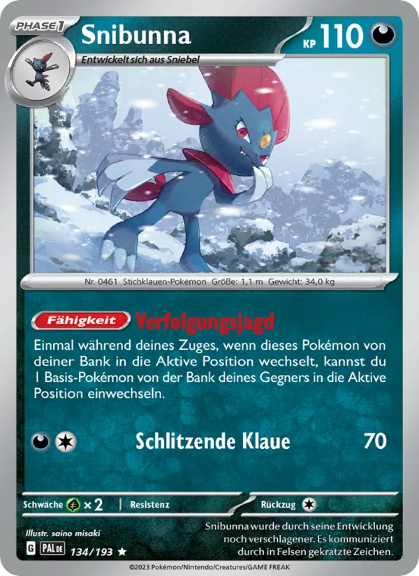 Snibunna (Paldea Evolved #134/193)