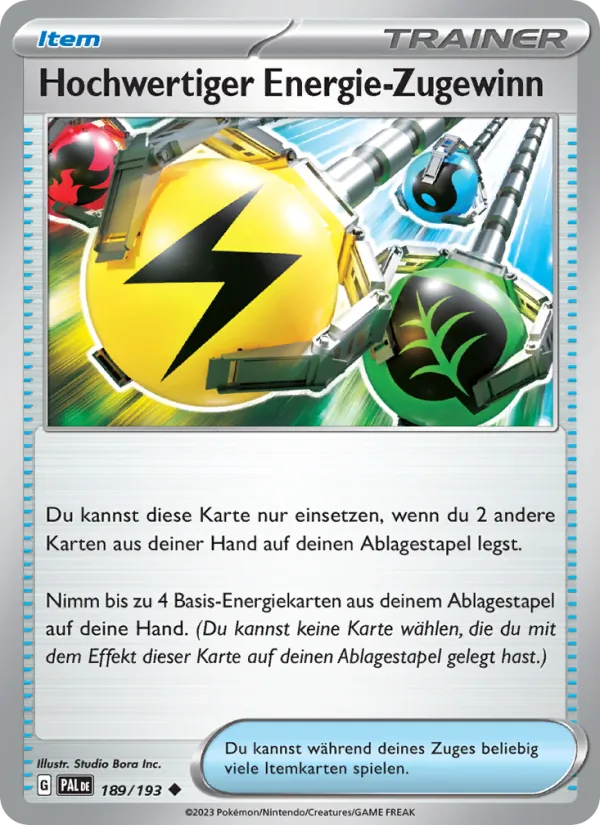 Hochwertiger Energie-Zugewinn (Entwicklungen in Paldea #189/193)