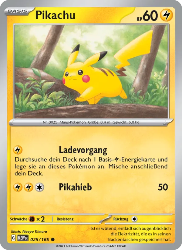 Pikachu (151 #025/165)
