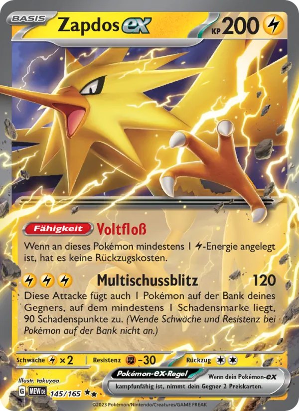 Zapdos-ex (151 #145/165)
