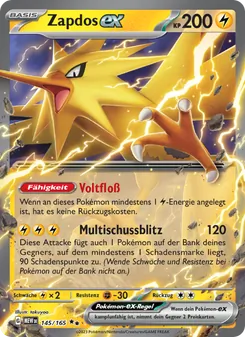 Zapdos-ex (151 #145/165)