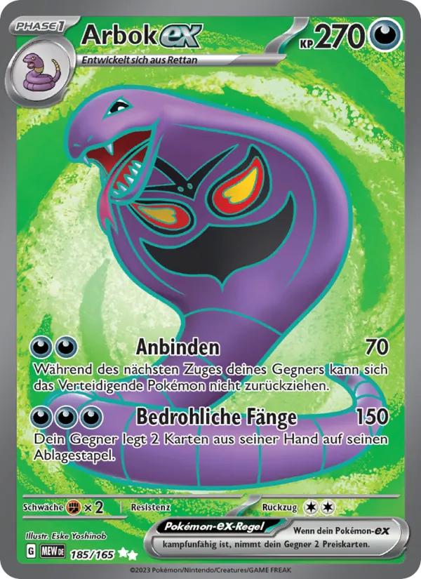 Arbok-ex (151 #185/165)