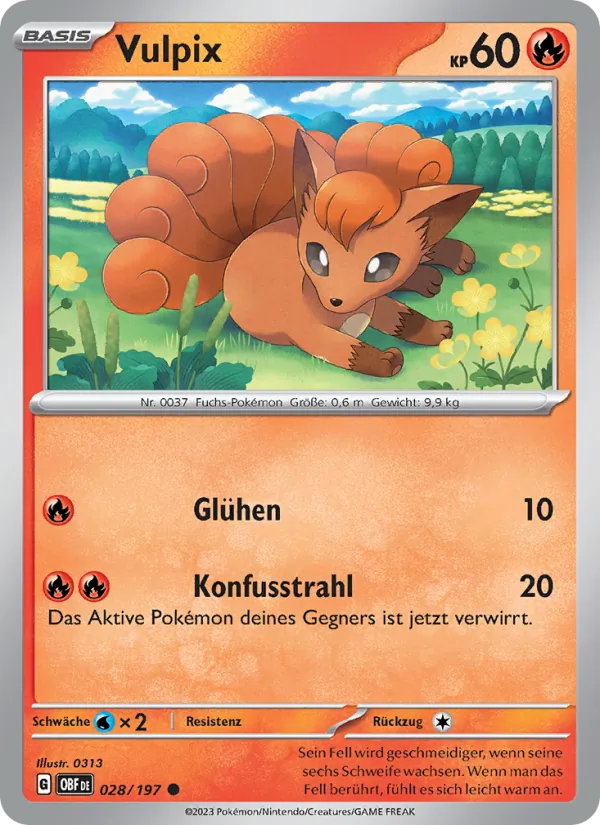 Vulpix (Obsidian Flammen #028/197)