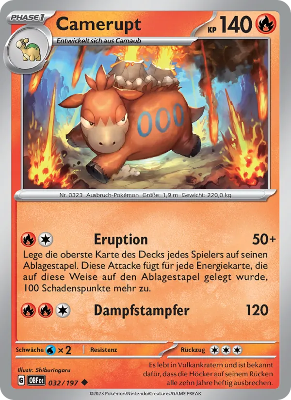 Camerupt (Obsidian Flammen #032/197)