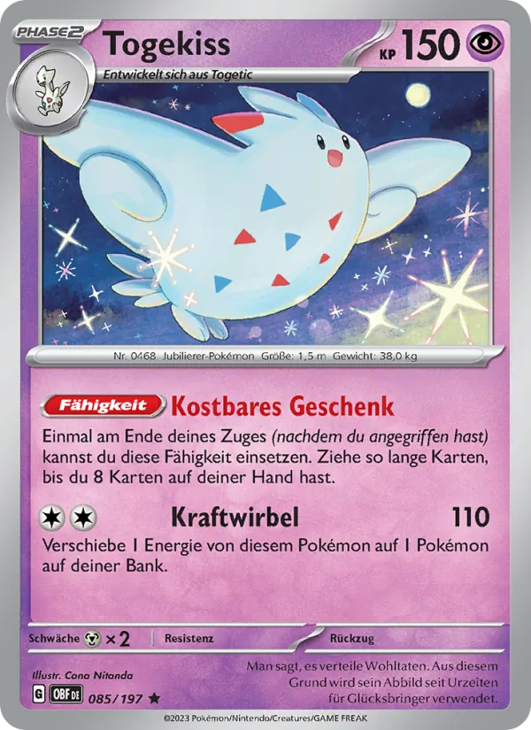 Togekiss (Obsidian Flammen #085/197)