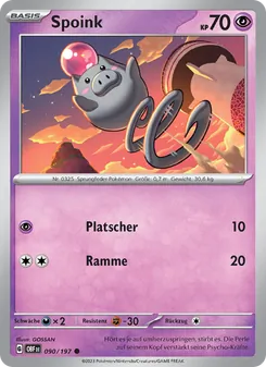 Spoink (Obsidian Flammen #090/197)