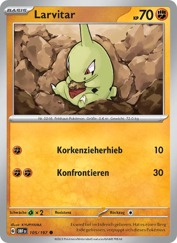 Larvitar (Obsidian Flammen #105/197)