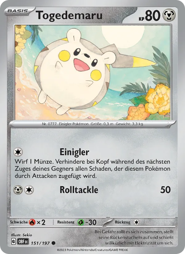 Togedemaru (Obsidian Flames #151/197)
