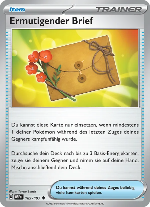 Ermutigender Brief (Obsidian Flames #189/197)
