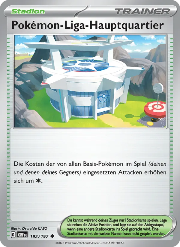 Pokémon-Liga-Hauptquartier (Obsidian Flames #192/197)