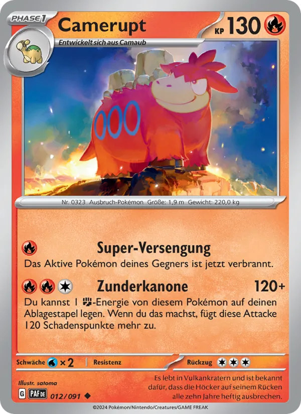 Camerupt (Paldeas Schicksale #012/91)