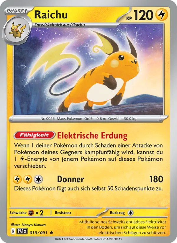 Raichu (Paldeas Schicksale #019/91)