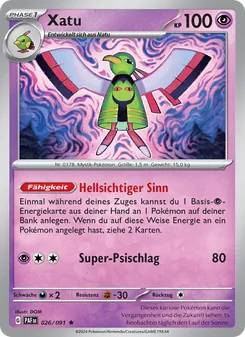 Xatu (Paldeas Schicksale #026/91)