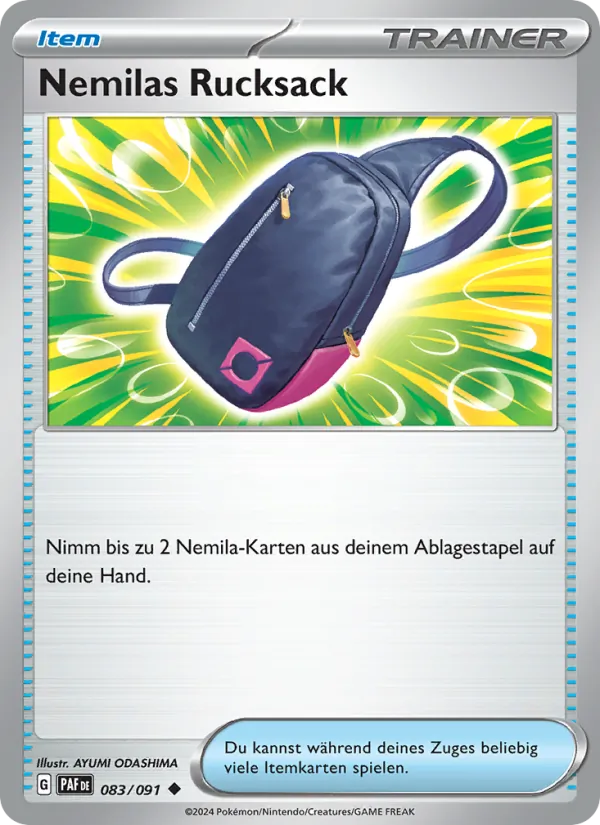 Nemilas Rucksack (Paldeas Schicksale #083/91)