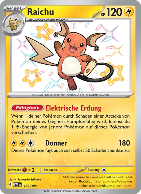 Raichu (Paldean Fates #132/91)