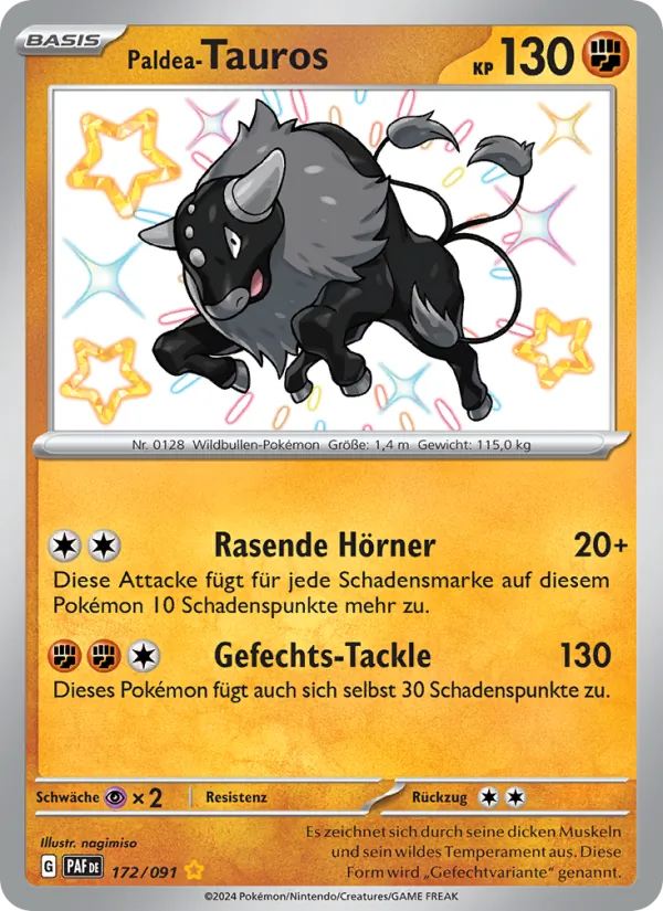 Paldea-Tauros (Paldeas Schicksale #172/91)