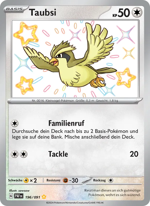 Taubsi (Paldeas Schicksale #196/91)