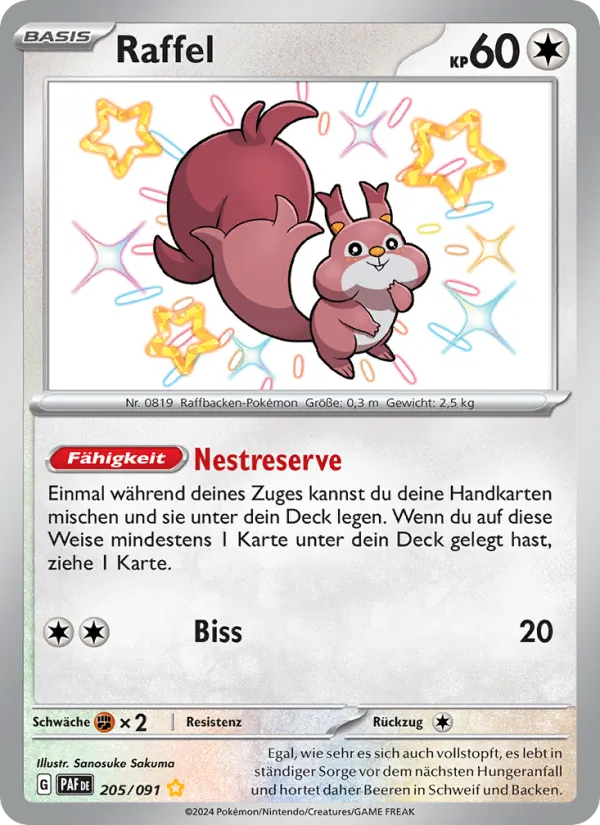 Raffel (Paldean Fates #205/91)