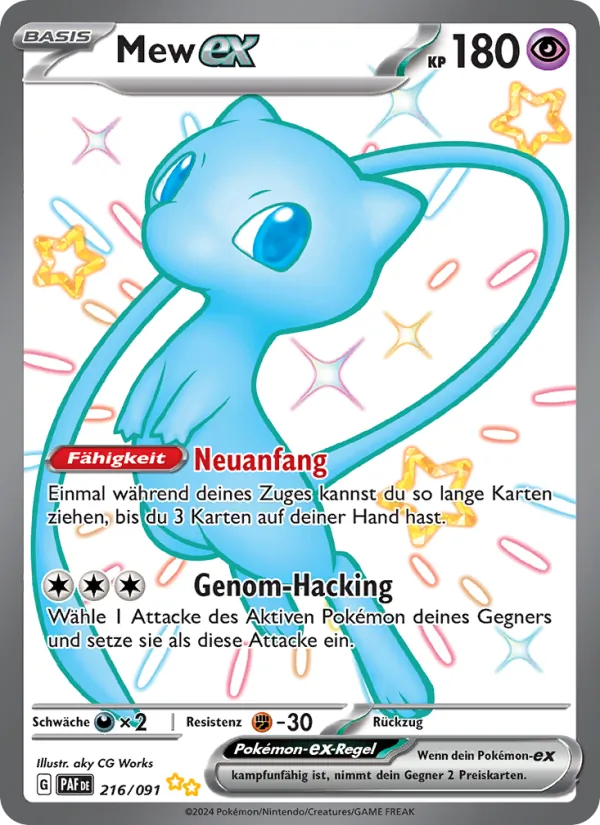 Mew-ex (Paldean Fates #216/91)