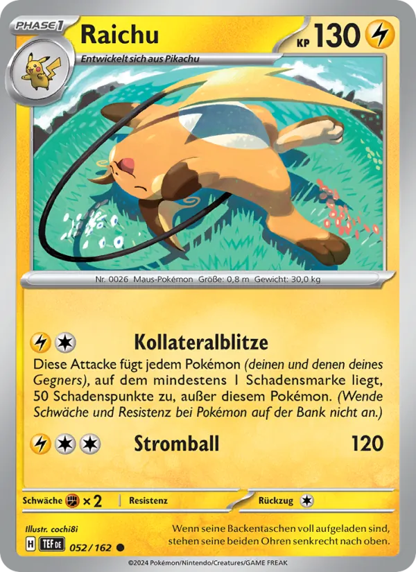 Raichu (Temporal Forces #052/162)