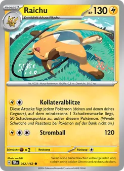Raichu (Gewalten der Zeit #052/162)