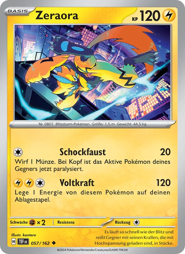 Zeraora (Gewalten der Zeit #057/162)