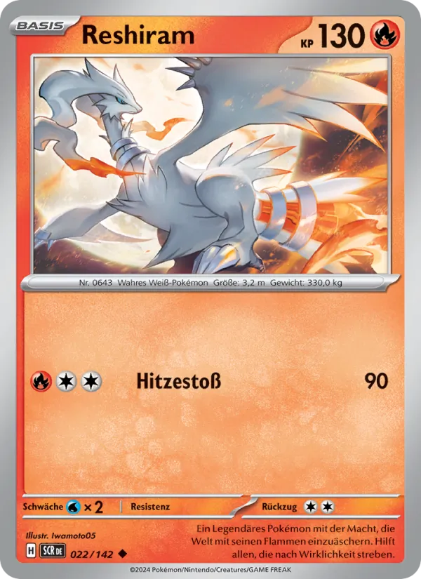 Reshiram (Stellar Crown #022/142)