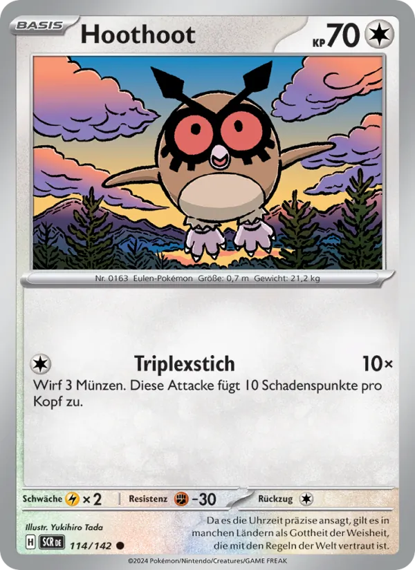 Hoothoot (Stellar Crown #114/142)