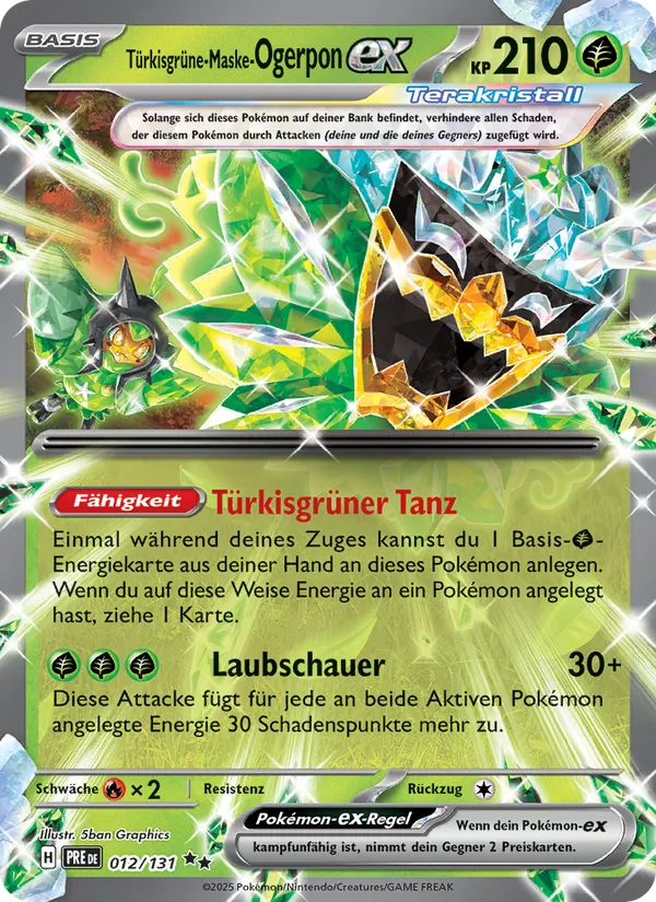 Türkisgrüne-Maske-Ogerpon-ex (Prismatische Entwicklungen #012/131)