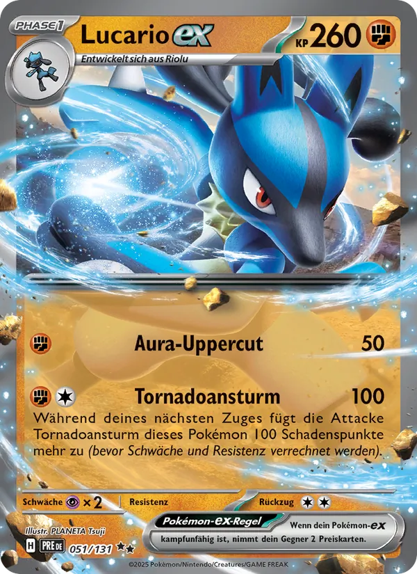 Lucario-ex (Prismatische Entwicklungen #051/131)