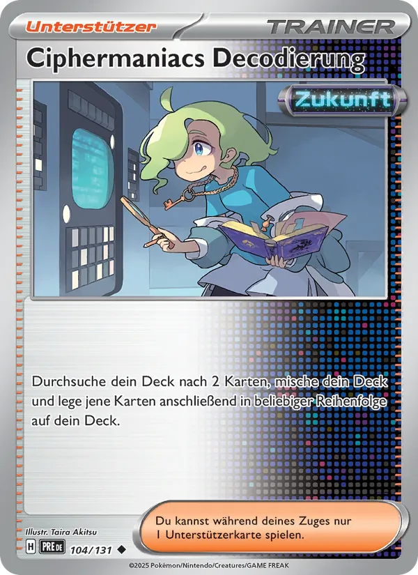 Ciphermaniacs Decodierung (Prismatische Entwicklungen #104/131)