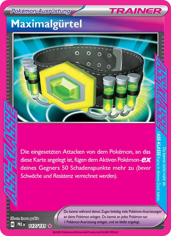 Maximalgürtel (Prismatische Entwicklungen #117/131)