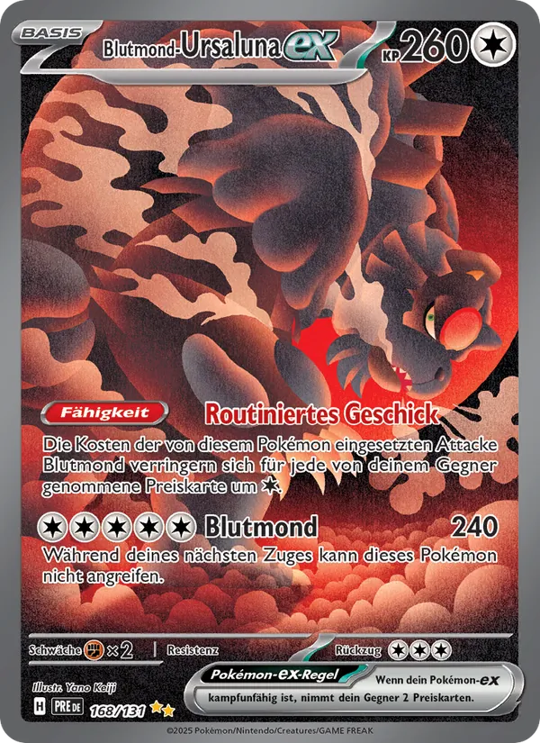 Blutmond-Ursaluna-ex (Prismatische Entwicklungen #168/131)