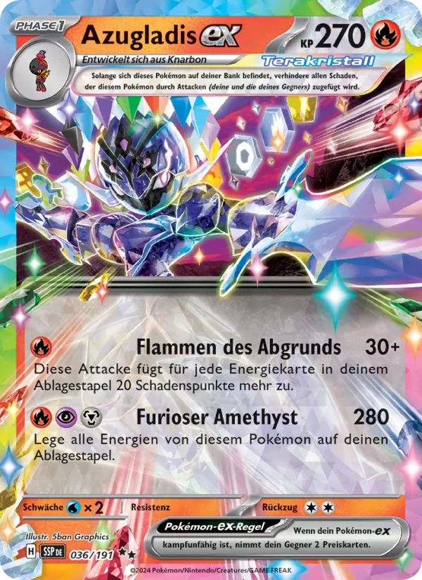 Azugladis-ex (Stürmische Funken #036/191)