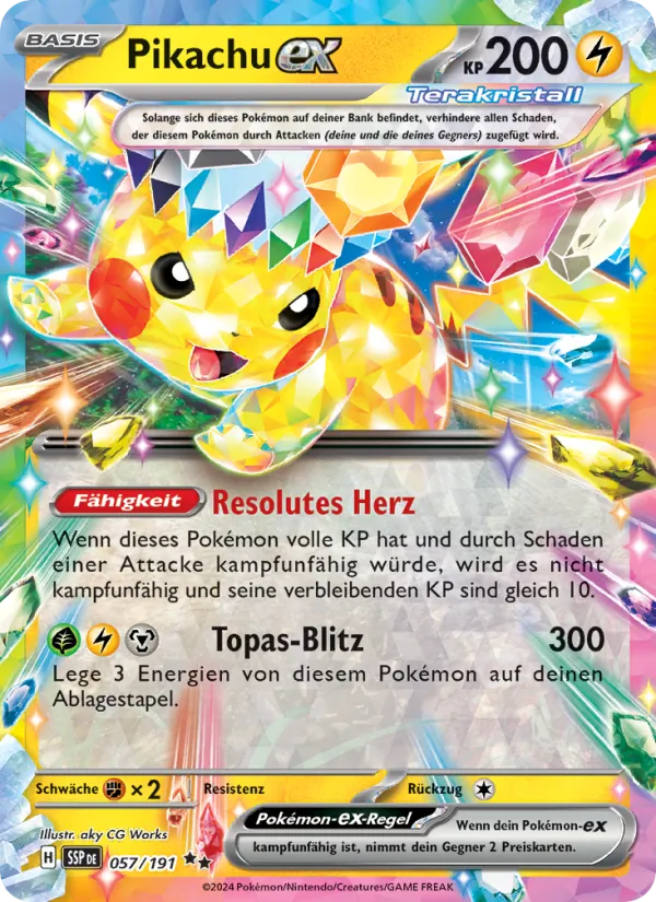 Pikachu-ex (Surging Sparks #057/191)