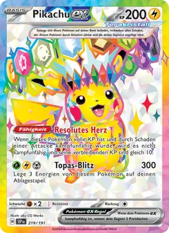Pikachu-ex (Stürmische Funken #219/191)